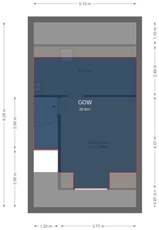 Floorplan - Lekstraat 136, 4125 TD Hoef En Haag
